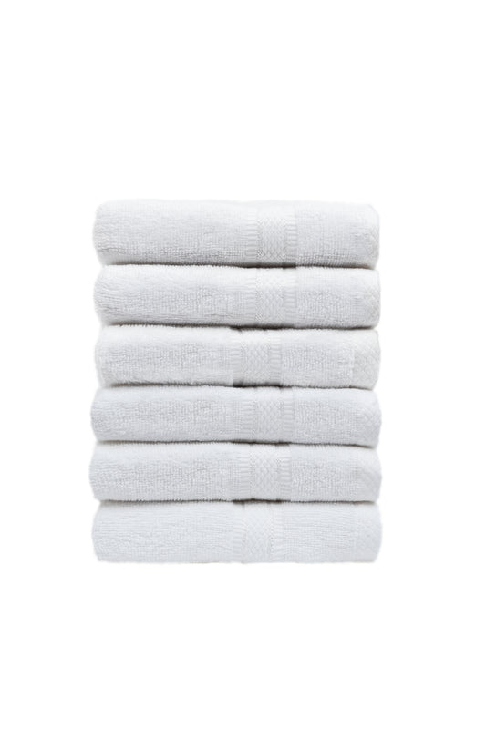 Cotton Xtyle Luxury 100% Cotton Face & Wash Cloth Towels - Pack of 6 (30x30 cm) - Soft, Quick-Dry, Highly Absorbent & Durable